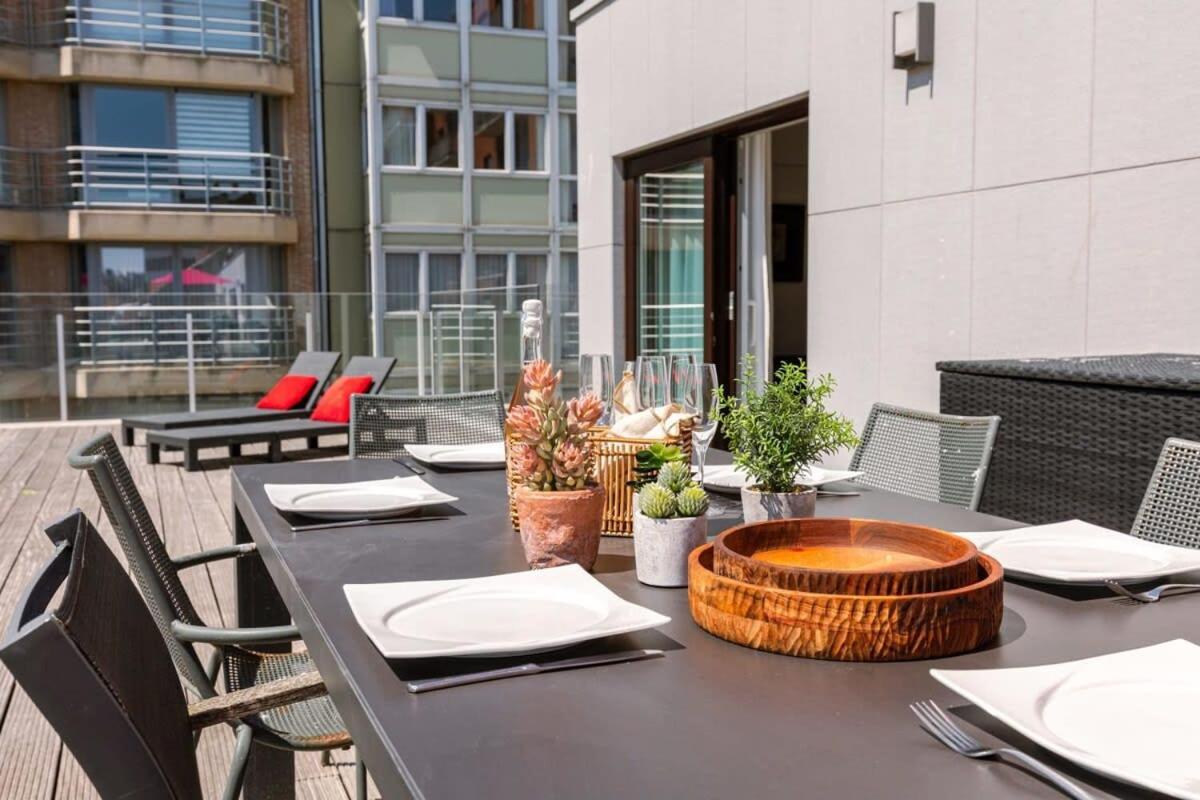 Huswell - Sunny Apartment In Knokke-Heist With Big Terrace 外观 照片