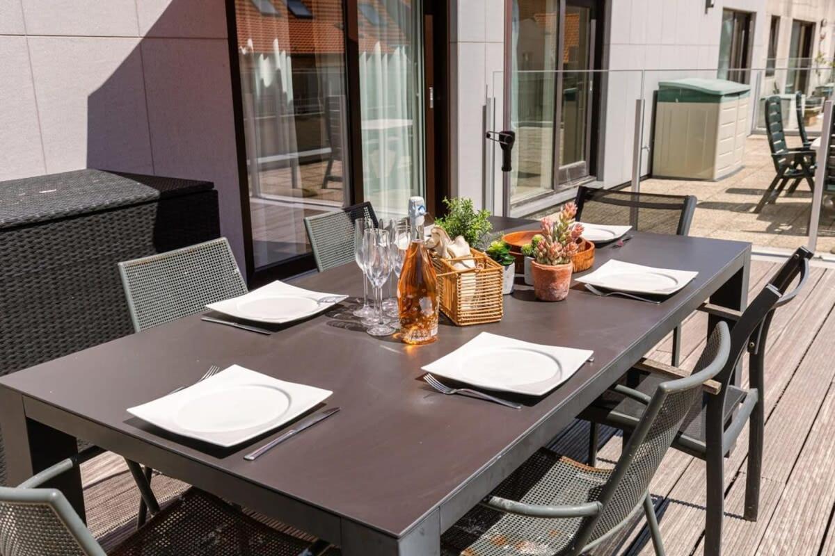 Huswell - Sunny Apartment In Knokke-Heist With Big Terrace 外观 照片